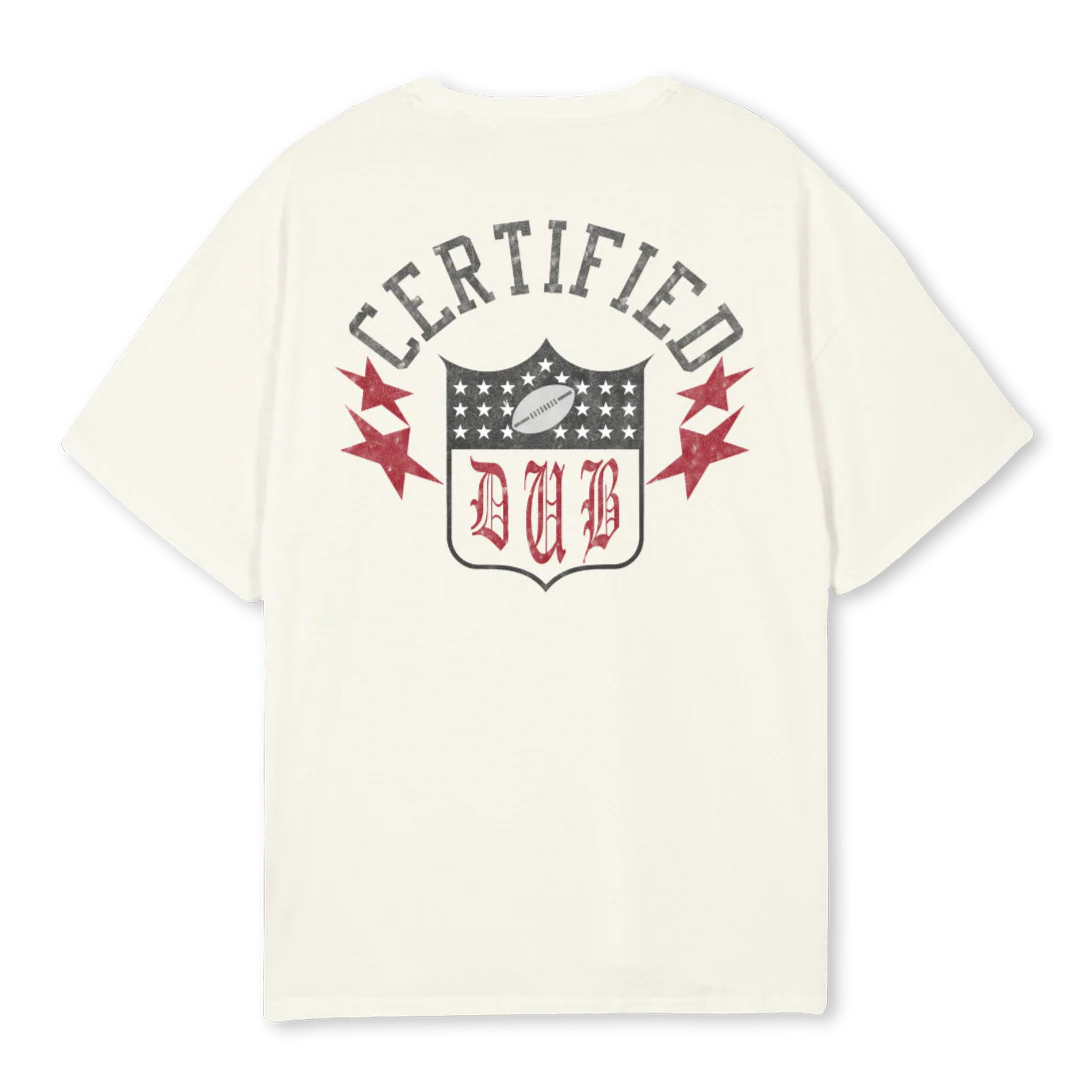 DUBS HOF Cream Oversized Tee. - Image 2