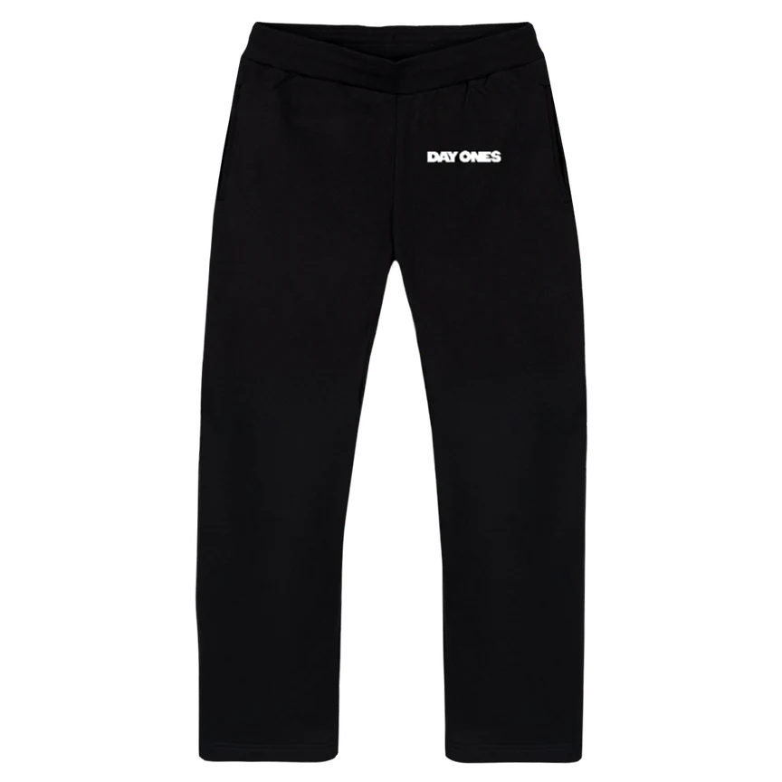 DYPANTS Black Straight-Leg Relaxed Sweatpants.
