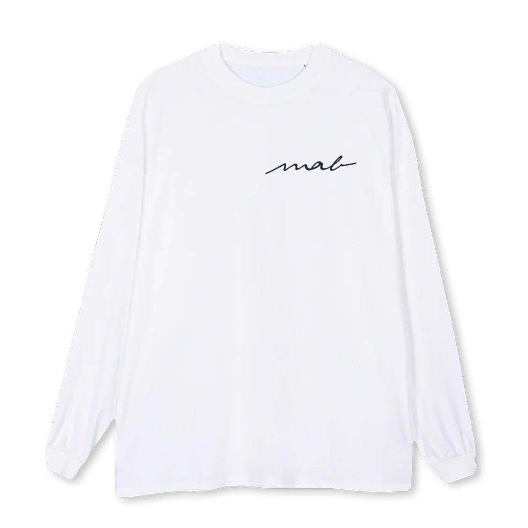 ECHANTILLON2 White Oversized LS Tee.