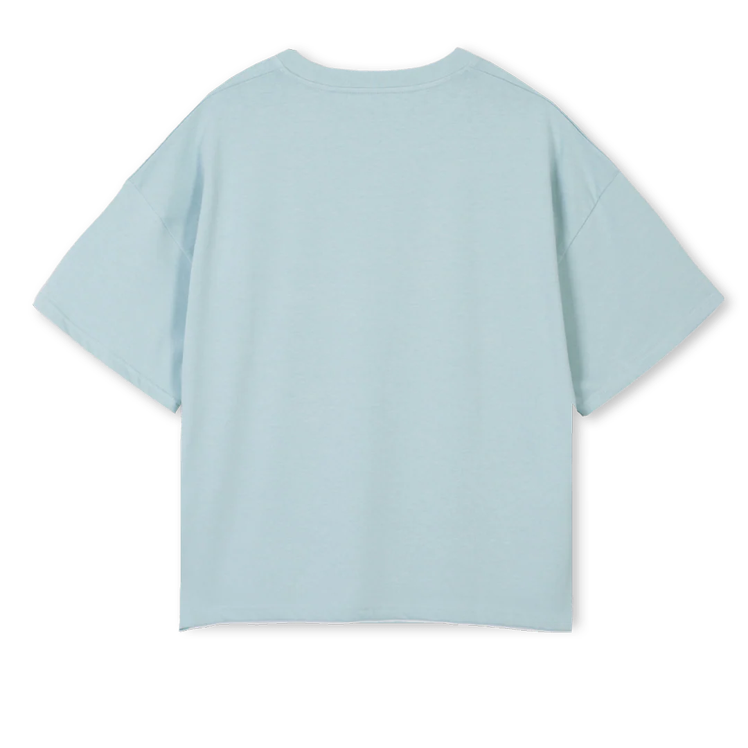 EDESSA Cold Blue Oversized Boxy Tee. - Image 2