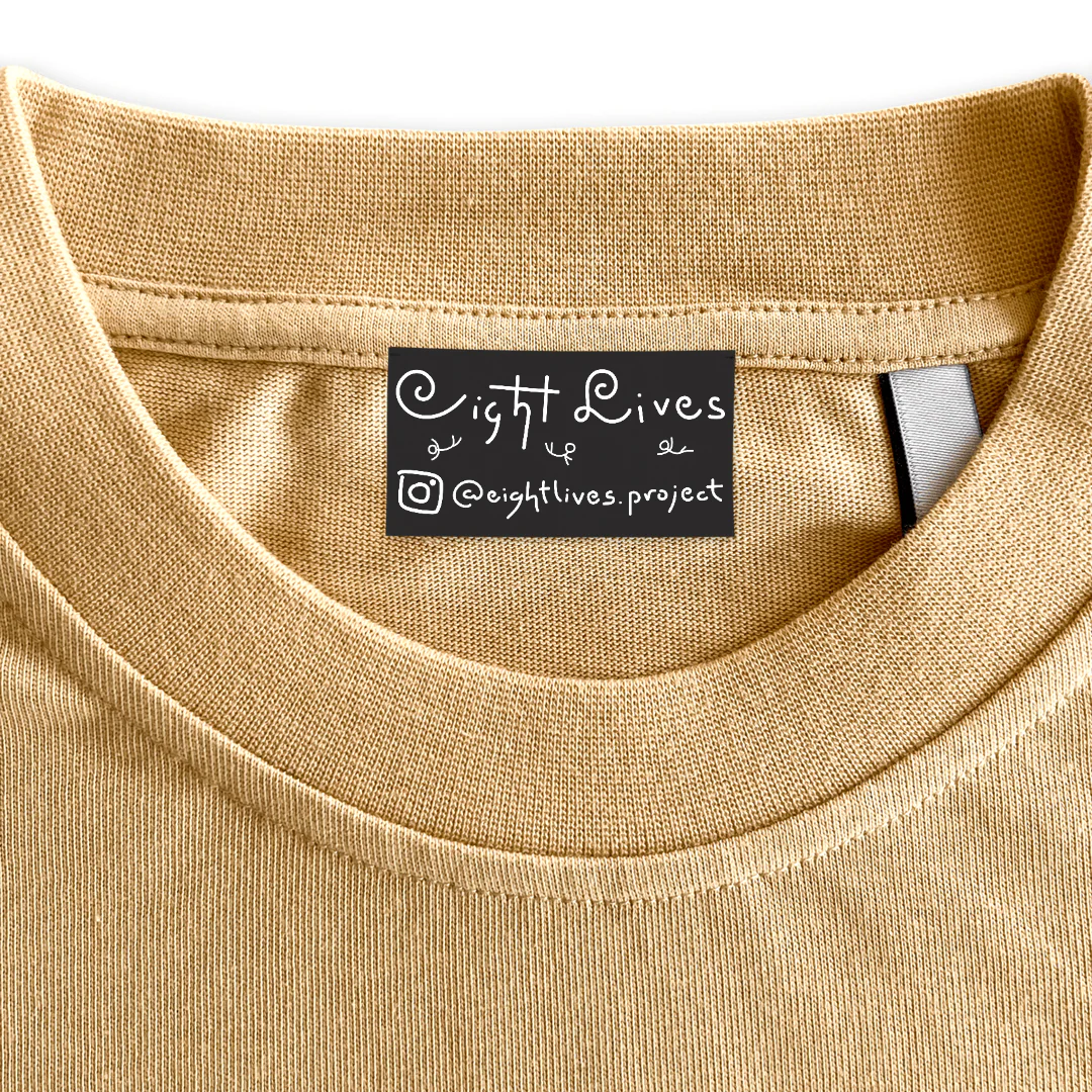 EIGHTB Custom Neck Label.