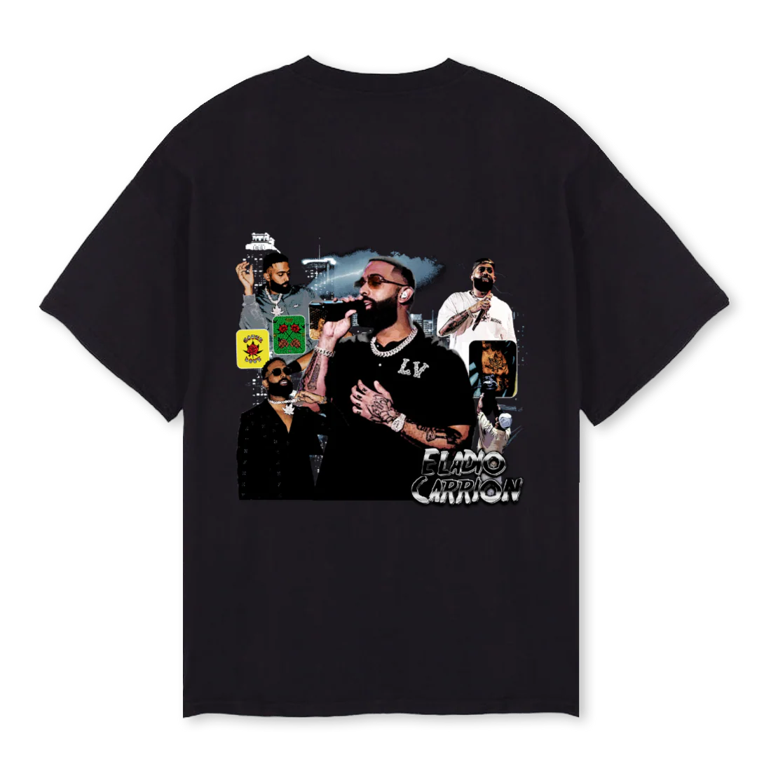 ELATEE Black Oversized Tee. - Image 2