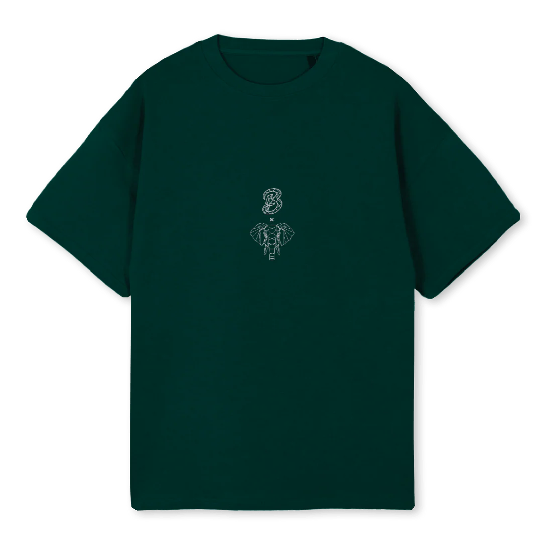 ELEPHANTTWO Wild Green Oversized Tee.