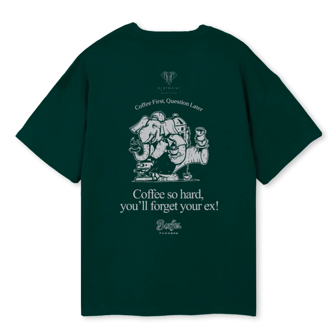 ELEPHANTTWO Wild Green Oversized Tee. - Image 2