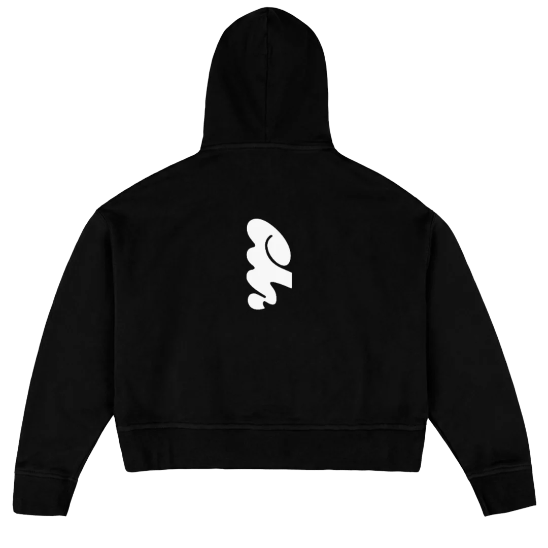 ELU Black Oversized Boxy Hoodie. - Image 2