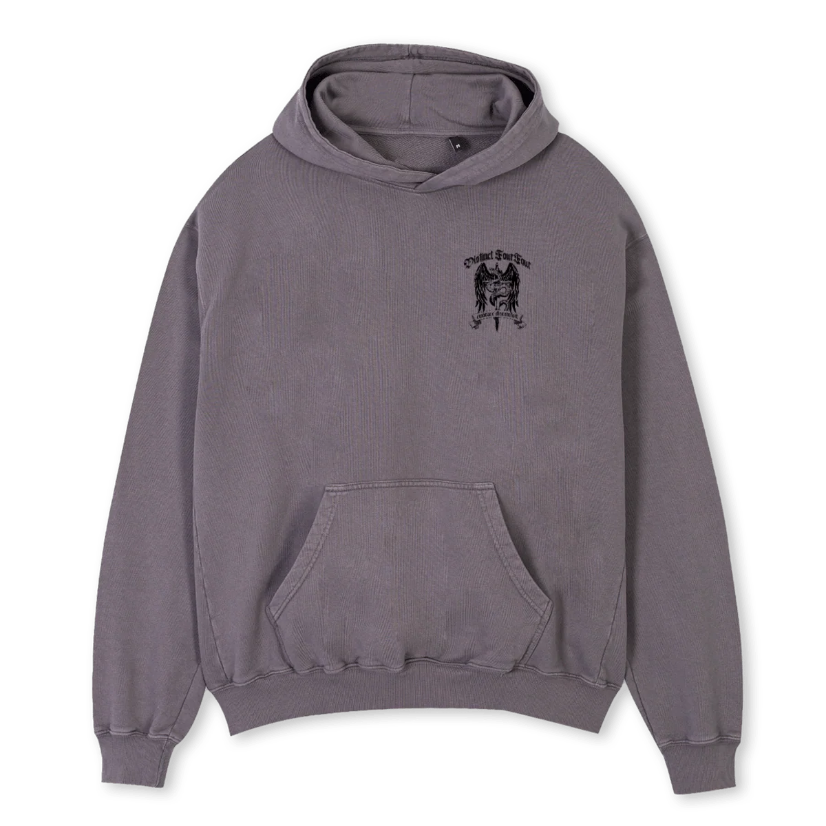 EMBRACEPGHOOD Pigment Grey Oversized Hoodie.