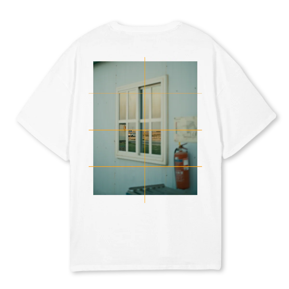 EMRE  White Oversized Tee.