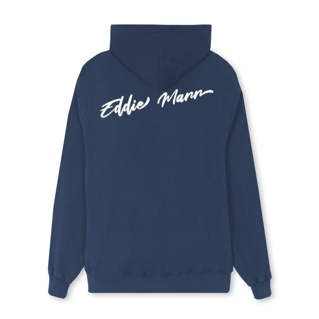 EMZH Navy Blue Regular Zipped Hoodie - Image 2