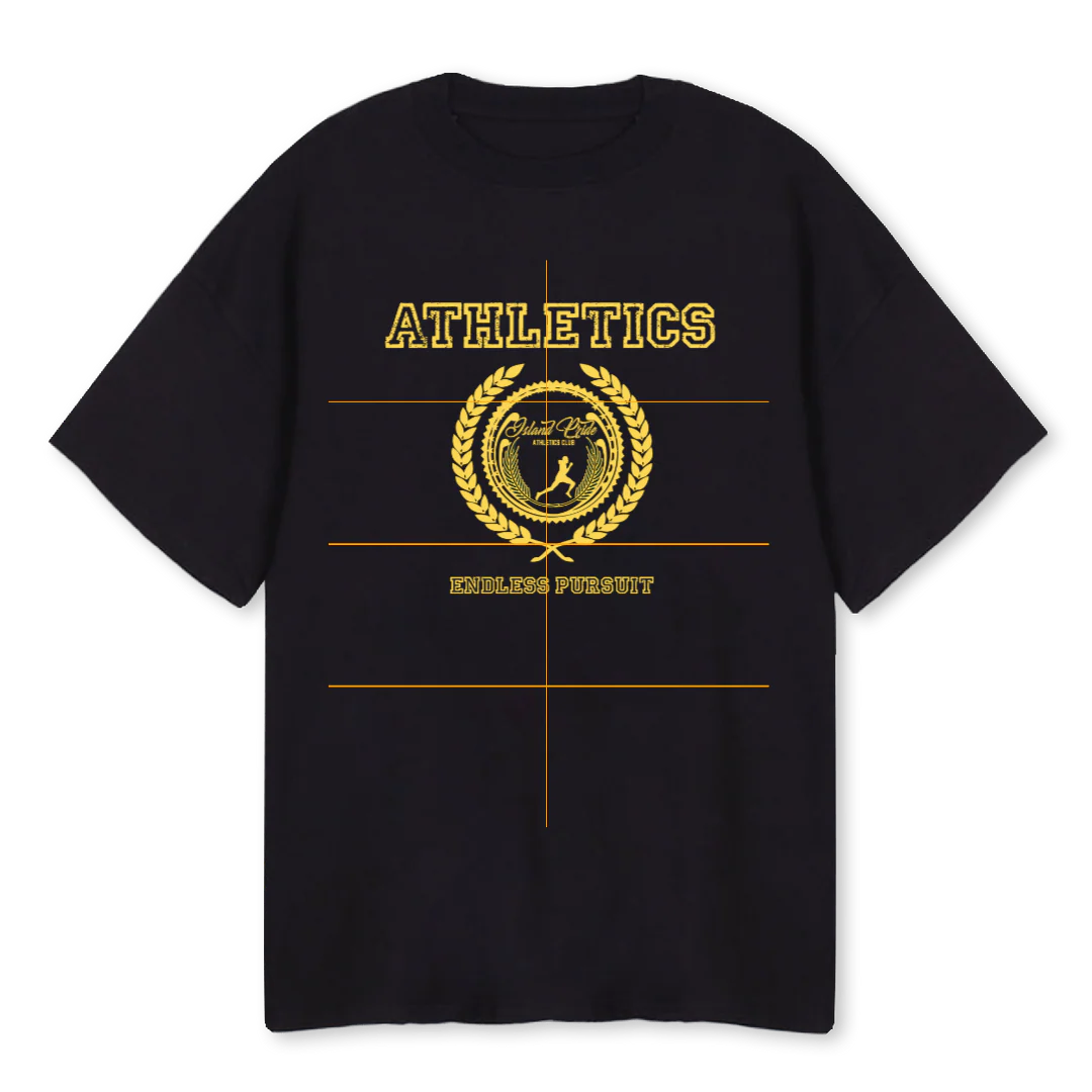 ENDLESS BLK Black Oversized Tee.