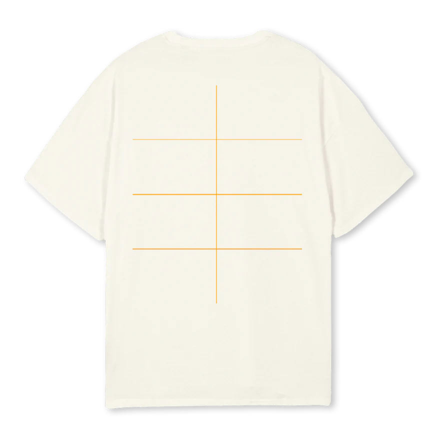 ENDLESS PURSUIT   Cream Oversized Tee. - Image 2
