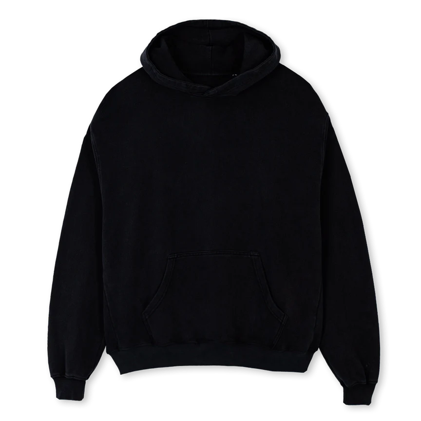 ENDLESS WAVE Black Oversized Hoodie.