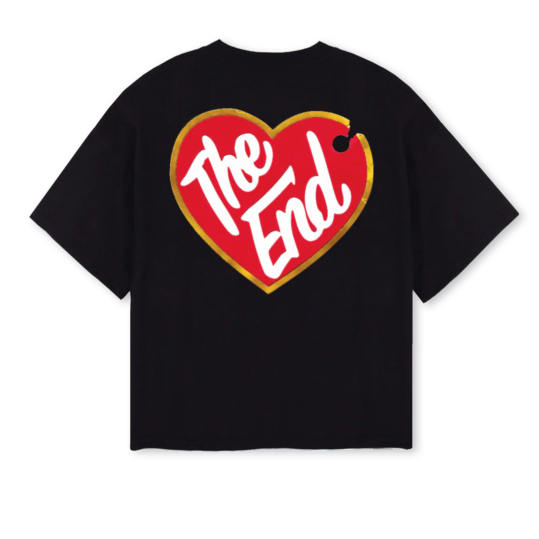 ENDVERSIONONE Black Oversized Boxy Tee. - Image 2