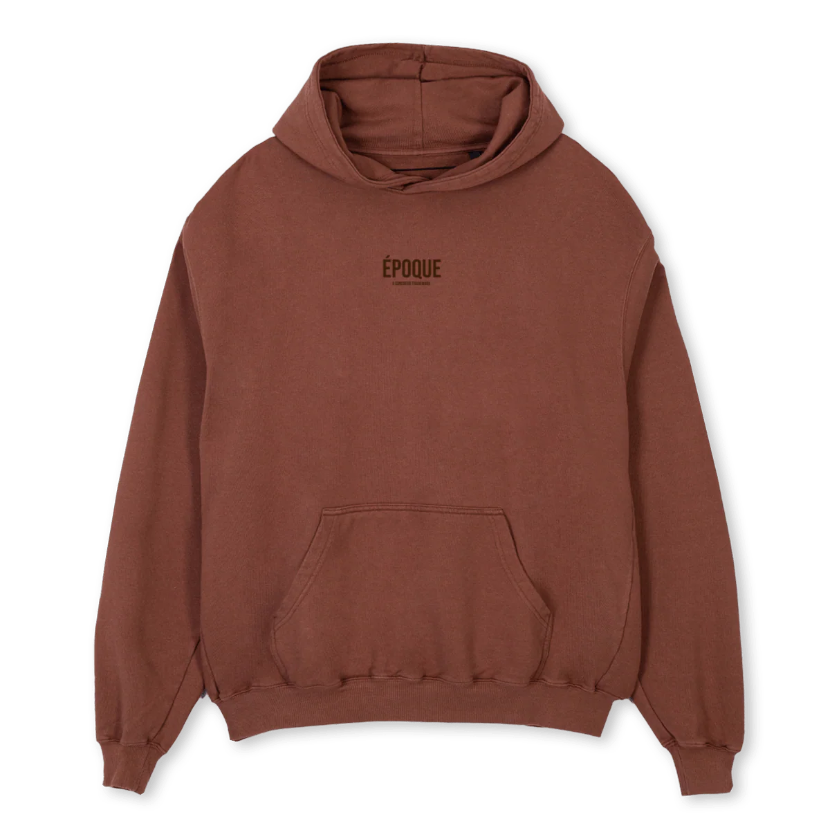 EPOQUE BROWN HOODIE Vintage Brown Oversized Hoodie.