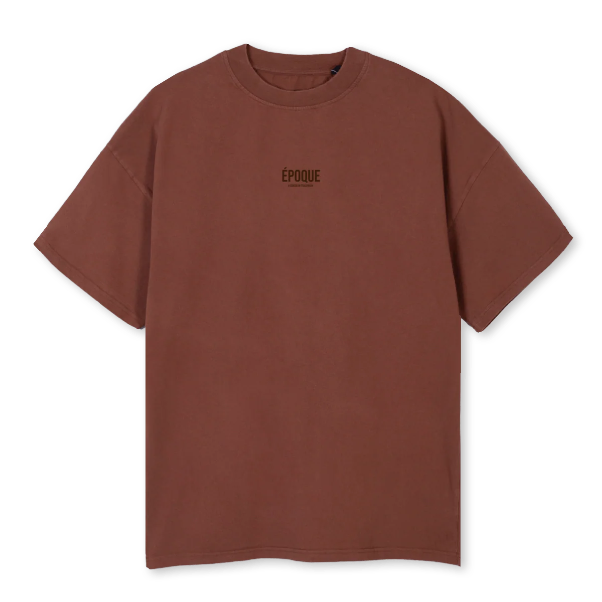 EPOQUE BROWN SHIRT Vintage Brown Oversized Tee.