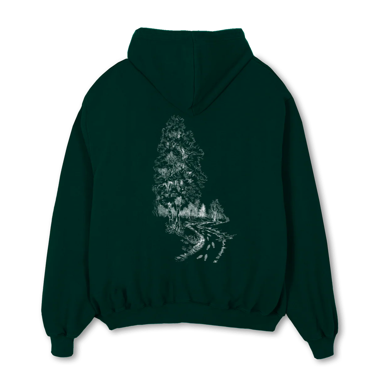 EQRTSHOODIEFINALONE Wild Green Oversized Zipped Hoodie. - Image 2