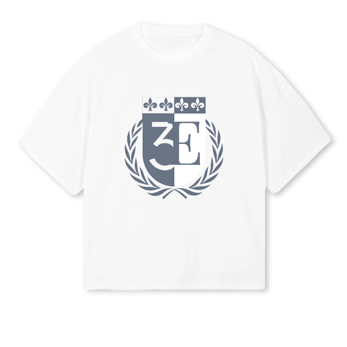 ESCUDO White Oversized Boxy Tee.