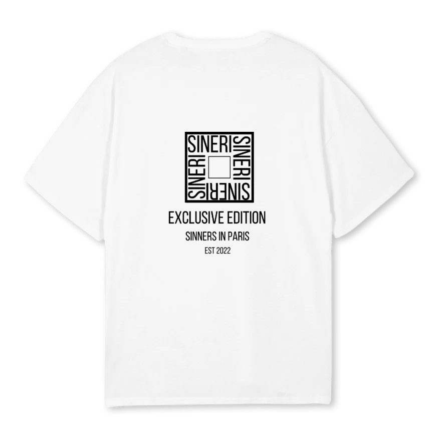 EXC EDTN SHIRT BLK White Oversized Tee. - Image 2