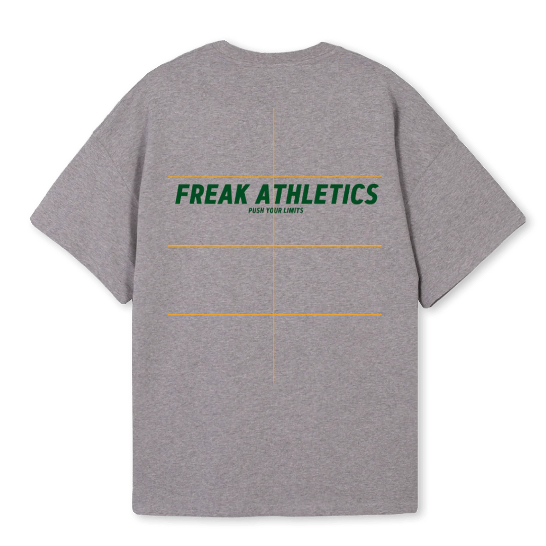 FA PUSH Grey Marl Oversized Tee. - Image 2
