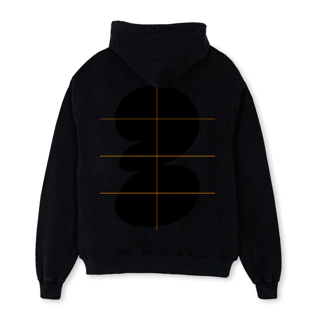 FABBB Black Oversized Hoodie. - Image 2