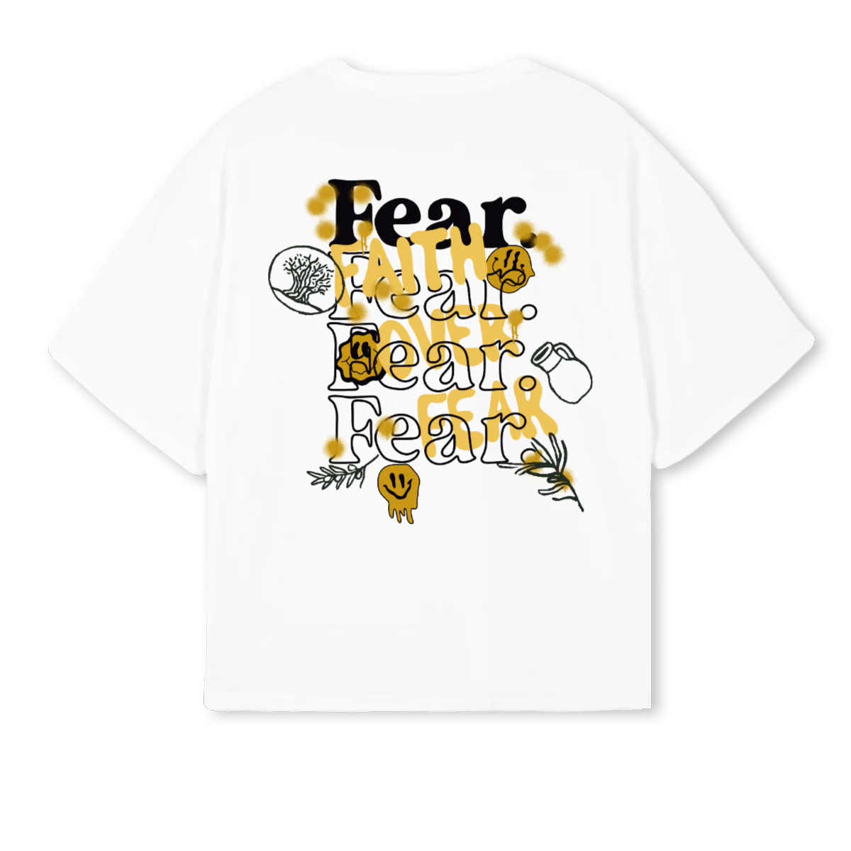 FAITHDRIP White Oversized Boxy Tee. - Image 2