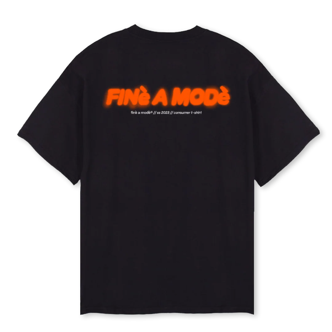 FAMTEE Black Oversized Tee. - Image 2