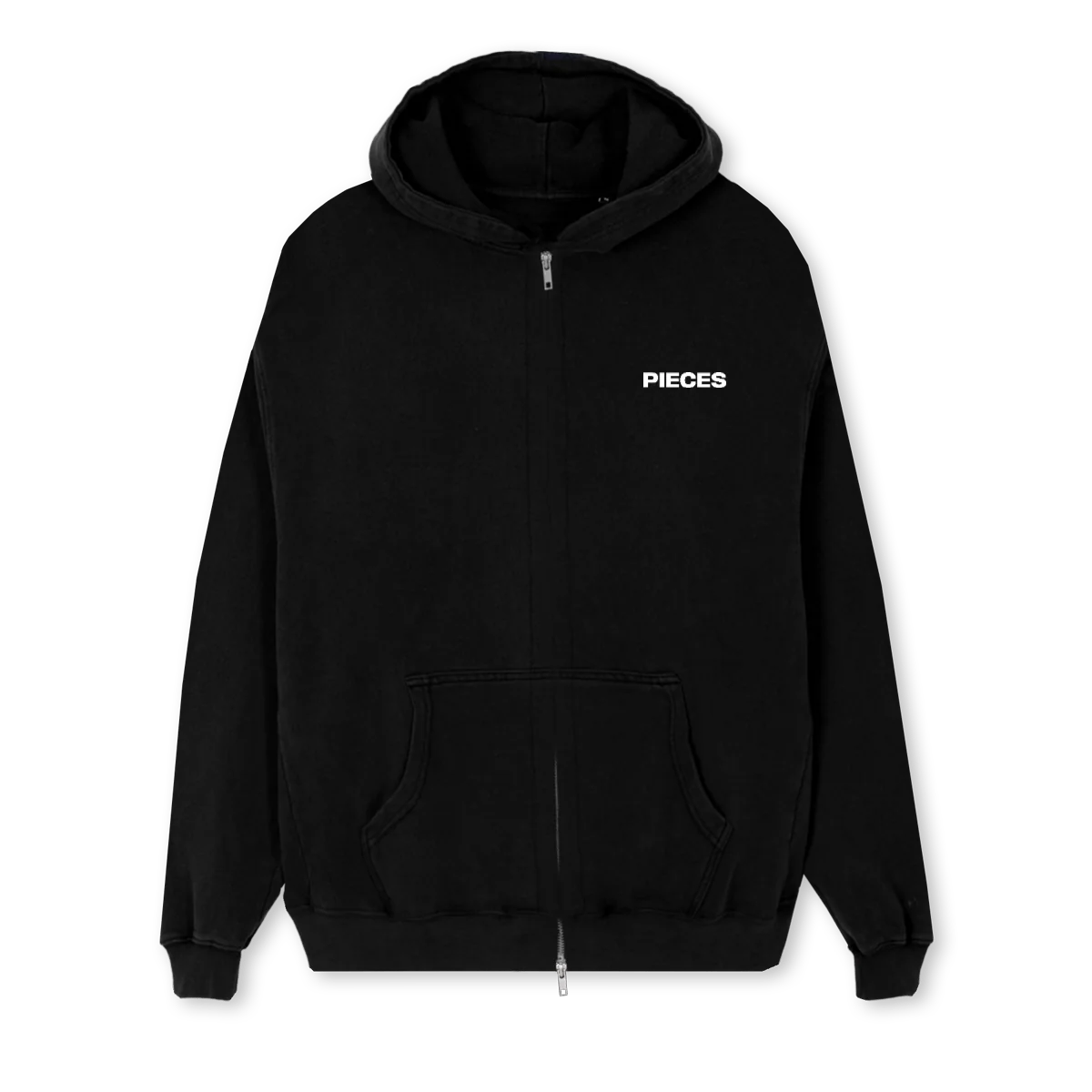 FATHERSTRETCHURHAND Black Regular Zipped Hoodie.