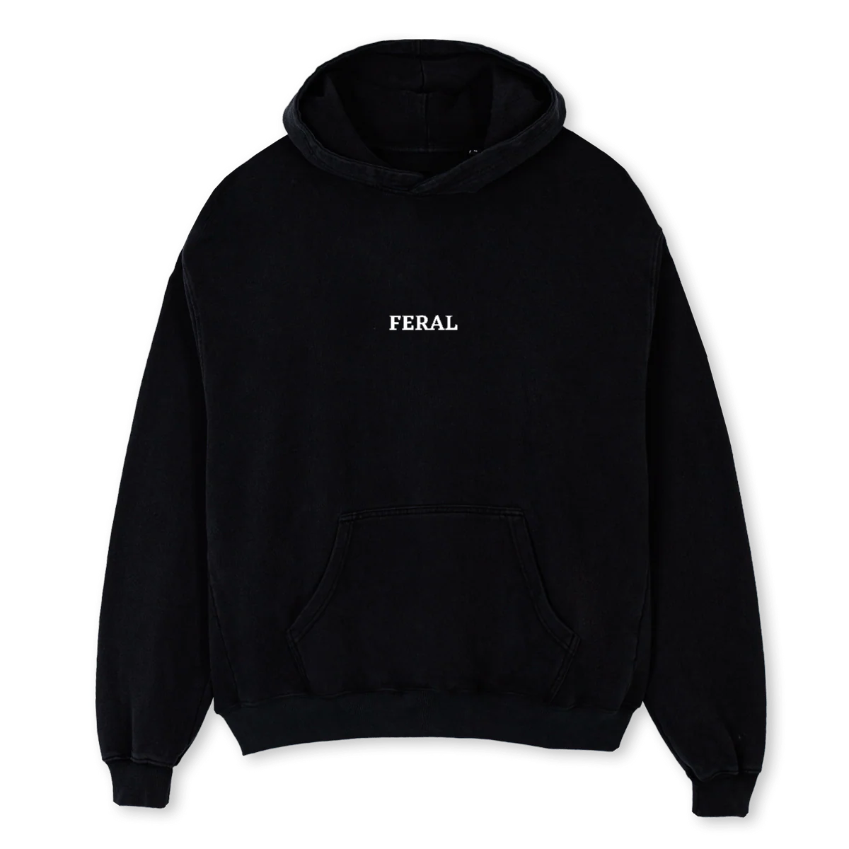 FBH Black Oversized Hoodie.