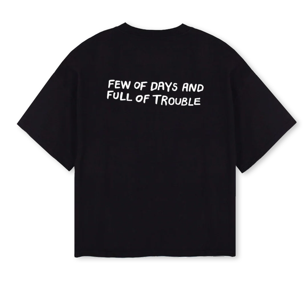 FEWOFDAYS Black Oversized Boxy Tee. - Image 2