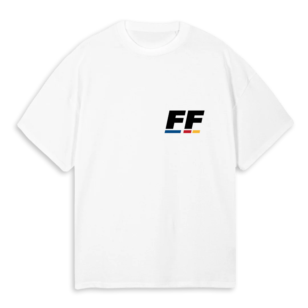 FF TRICOLOR White Oversized Tee.