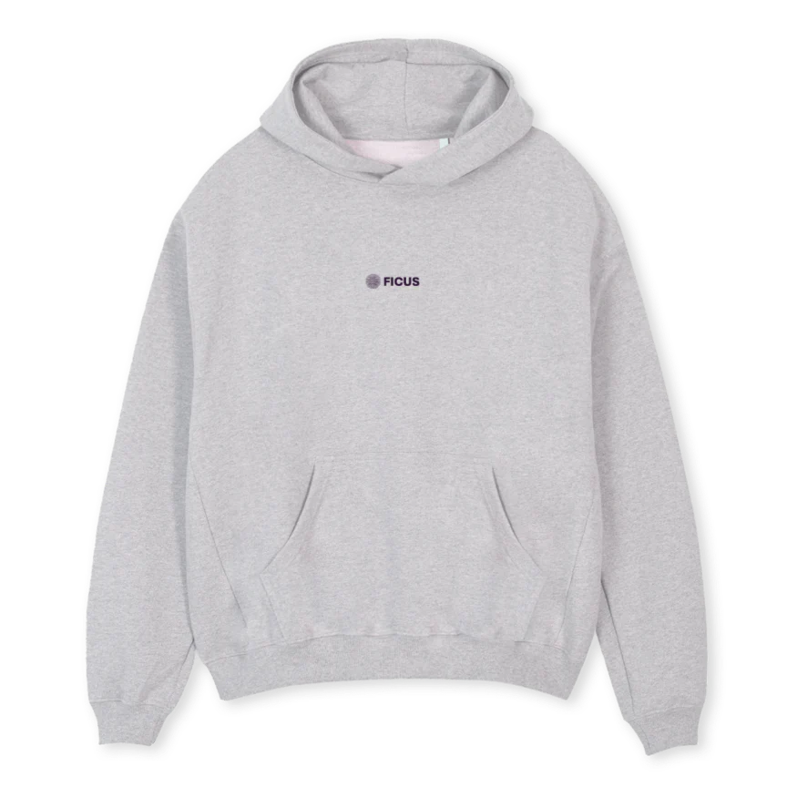 FICUSHOGRMARLEINS Light Grey Marl Oversized Hoodie.