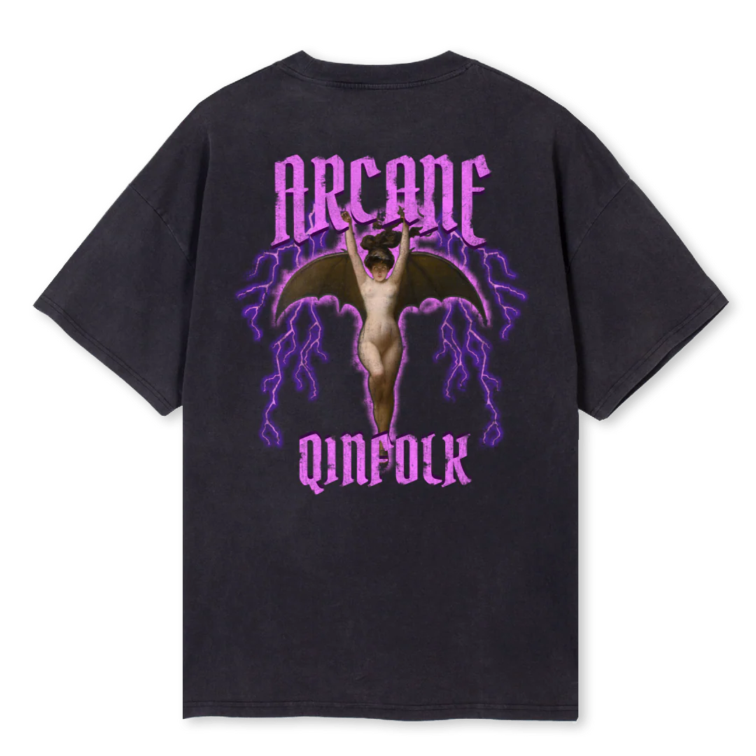 FINALBAT Vintage Black Oversized Tee. - Image 2