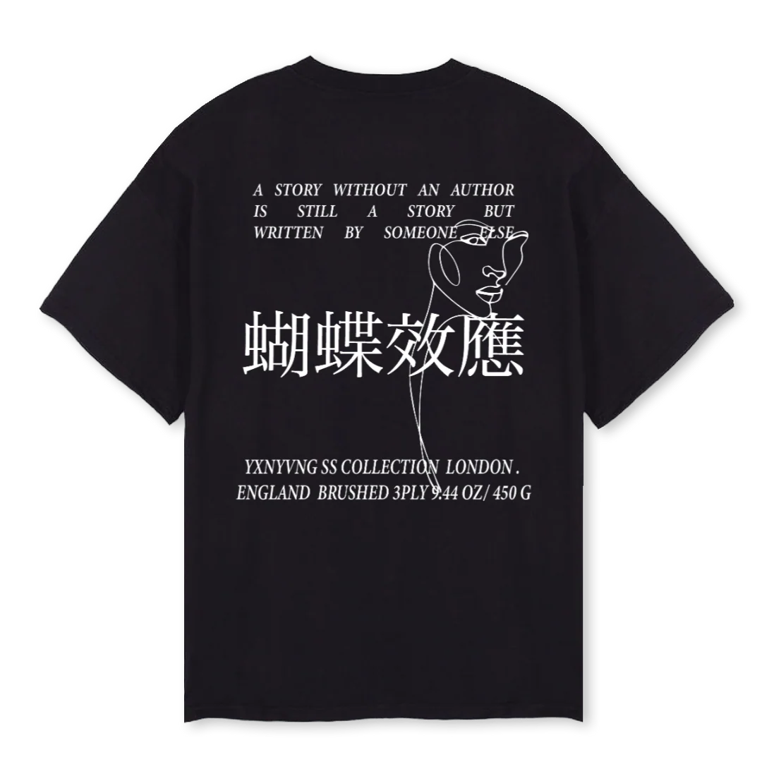 FINALXVMOCK Black Oversized Tee. - Image 2