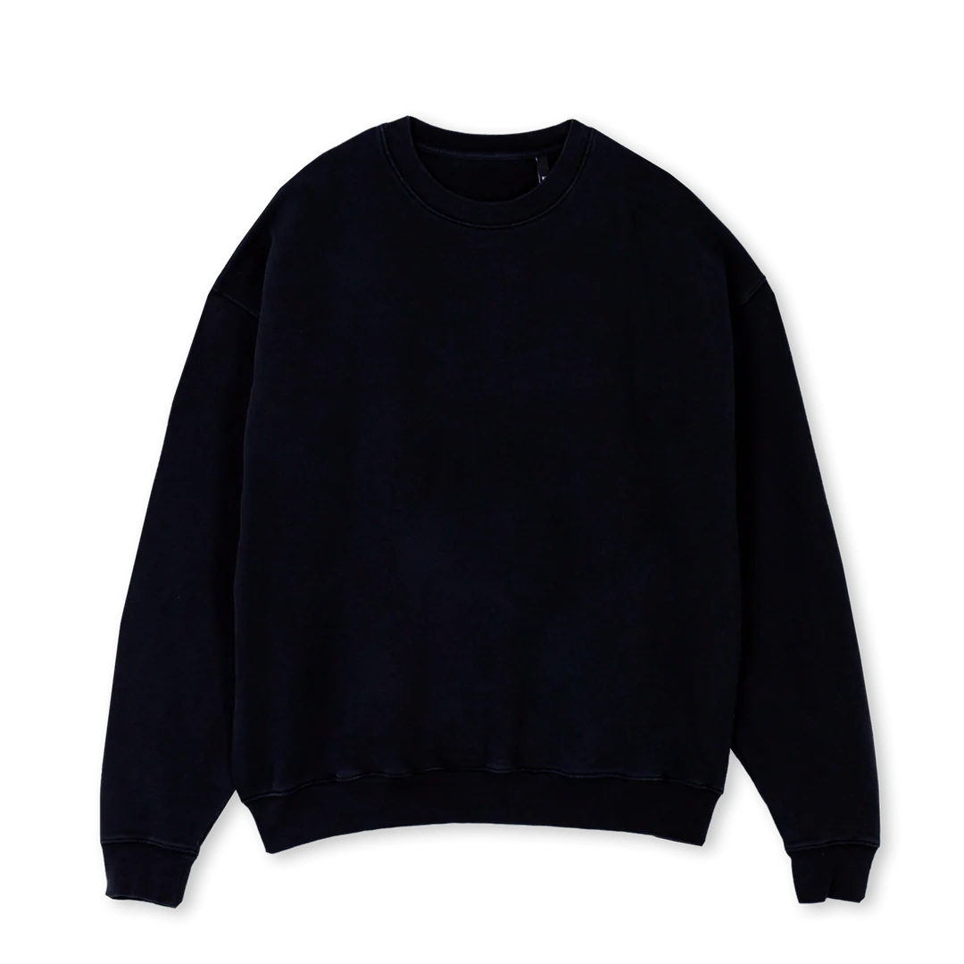 FJORGYM OS TC SW Black Oversized Crewneck Sweater.