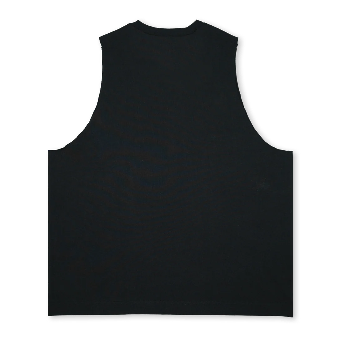 FLAGCUT Deep Black Oversized Vest. - Image 2