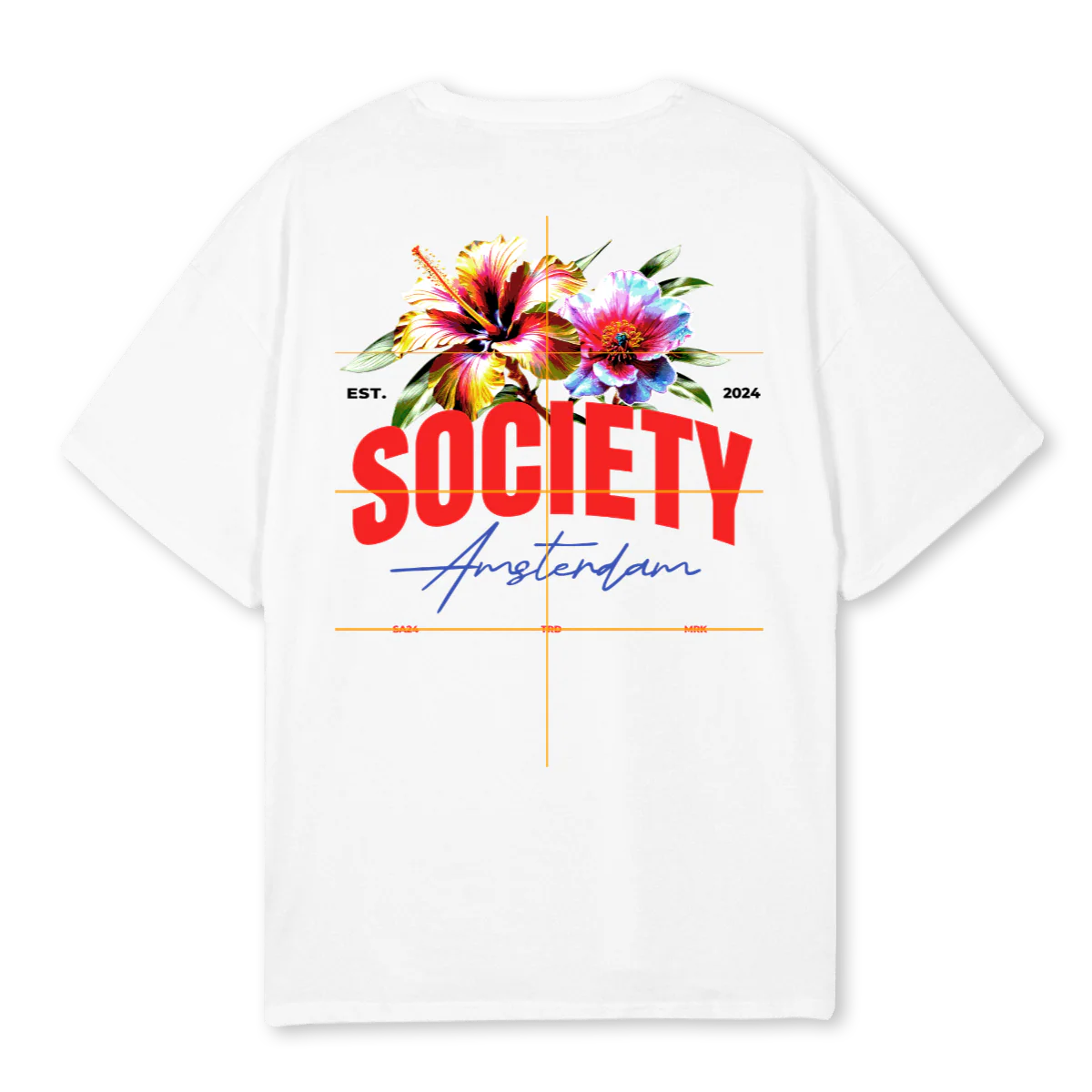 FLORALSAMPLESAMS White Oversized Tee. - Image 2