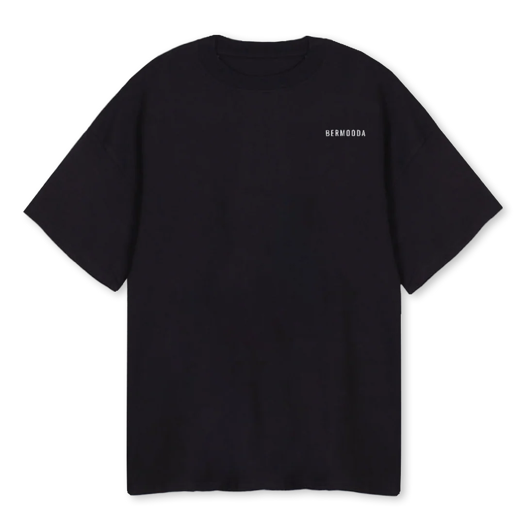 FLOWERBMD Black Oversized Tee.