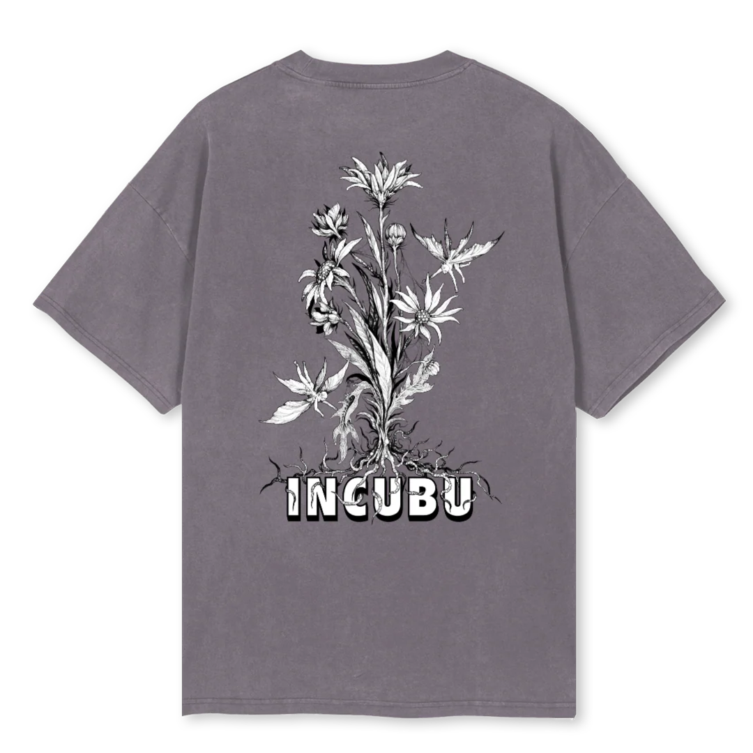 FLOWERSBW Pigment Grey Oversized Tee. - Image 2