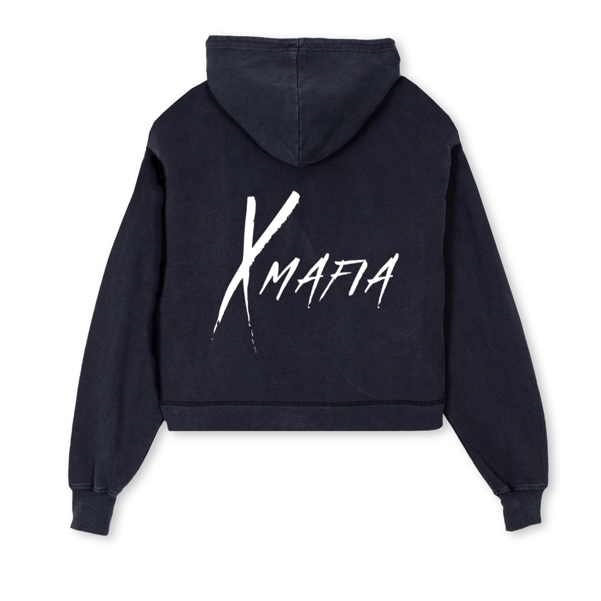 FM KP Vintage Black Cropped Hoodie. - Image 2