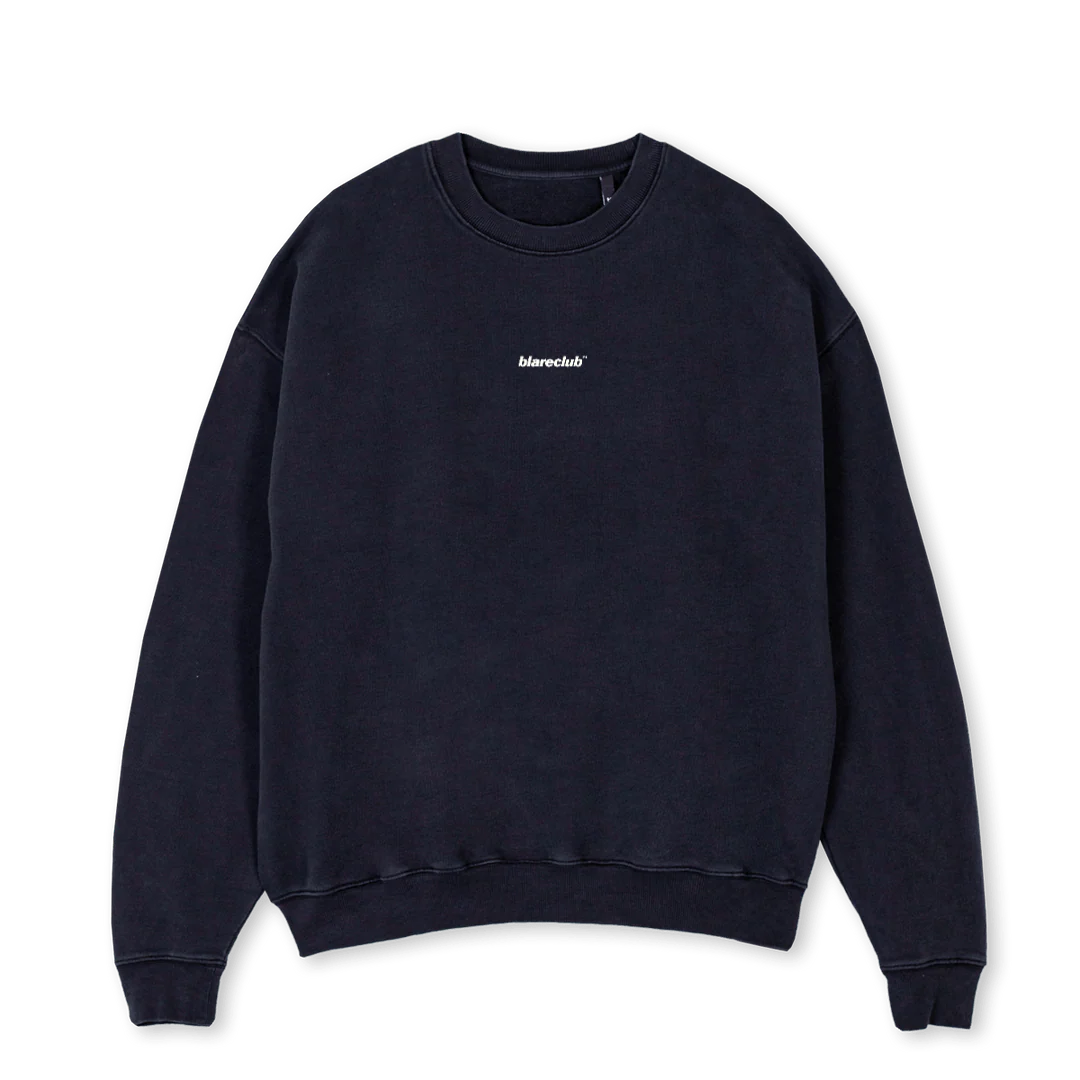 FNIWC Vintage Black Oversized Crewneck Sweater.