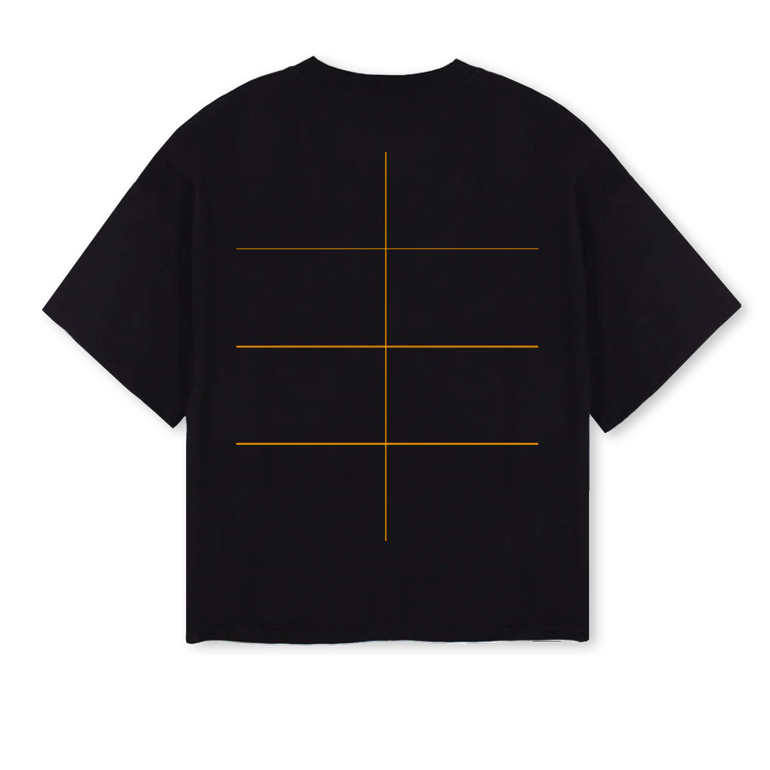 FOBA Black Oversized Boxy Tee. - Image 2