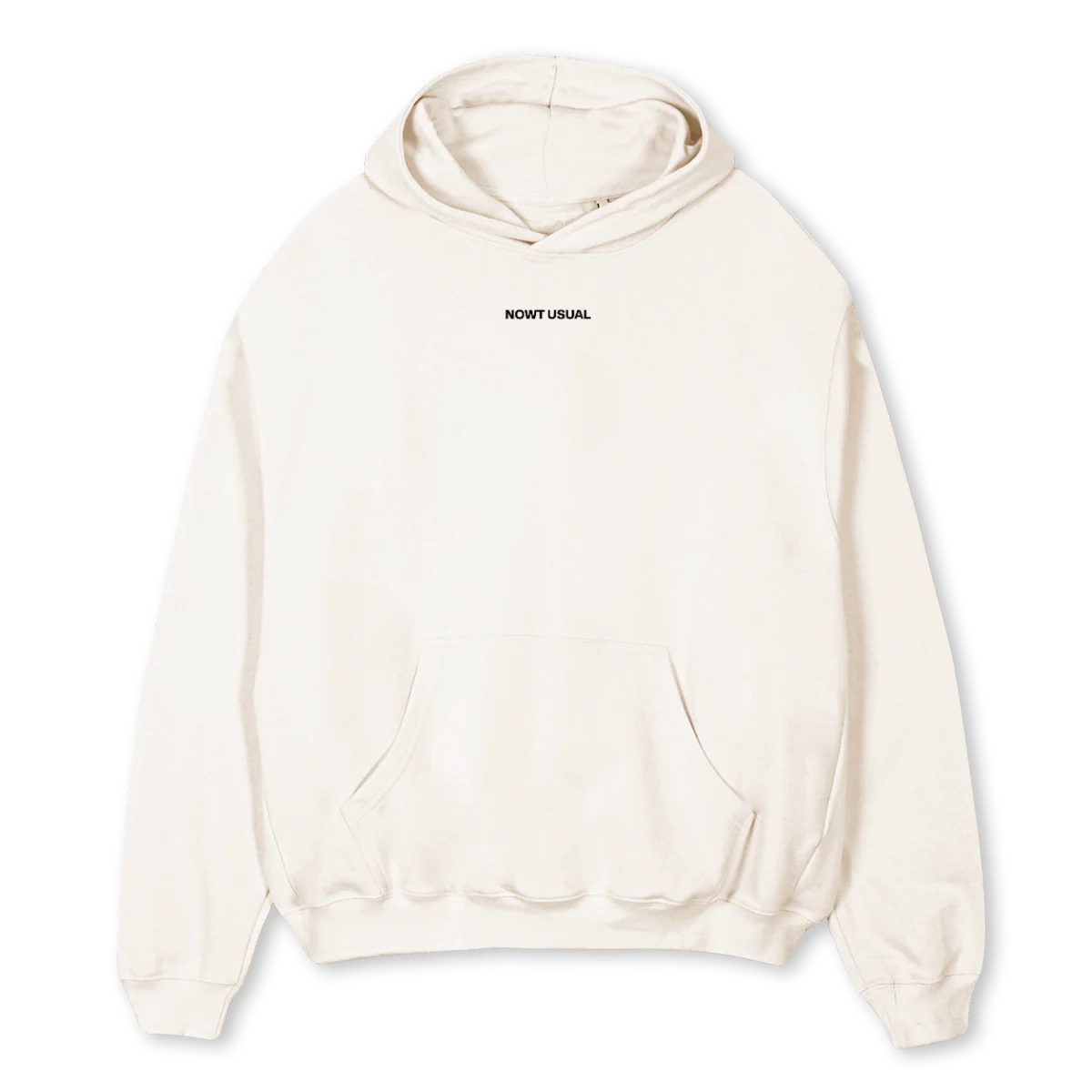 FOLLOW Vintage White Oversized Hoodie.