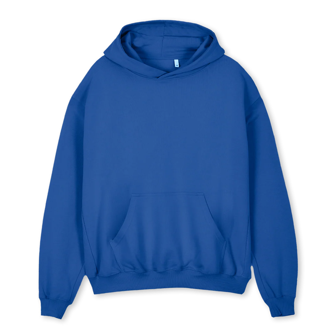 FOOLHOODED Cobalt Blue Oversized Hoodie.
