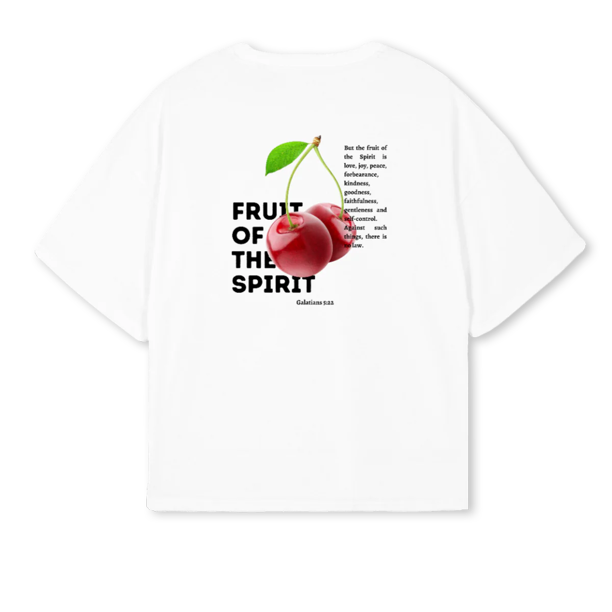 FOTSCHERRYBLACK White Oversized Boxy Tee. - Image 2