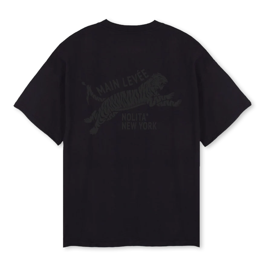 AMLCHINATOWNTIGER_OSB Black Oversized Tee - Image 2
