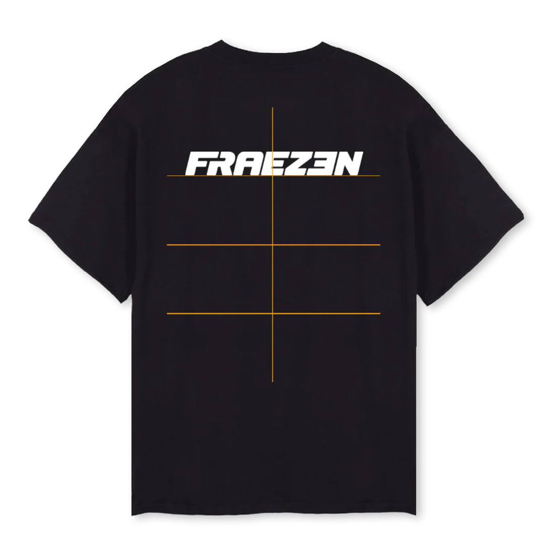FRAEZENFRONTBACK Black Oversized Tee. - Image 2