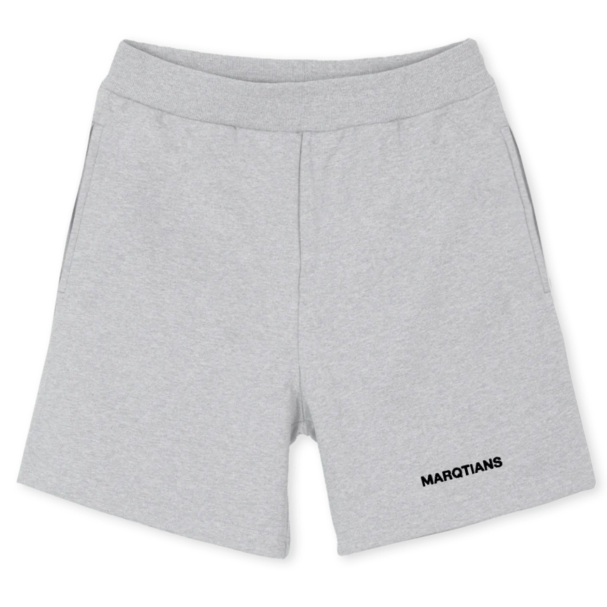 MQTSB_LG Light Grey Marl Relaxed Sweatshorts