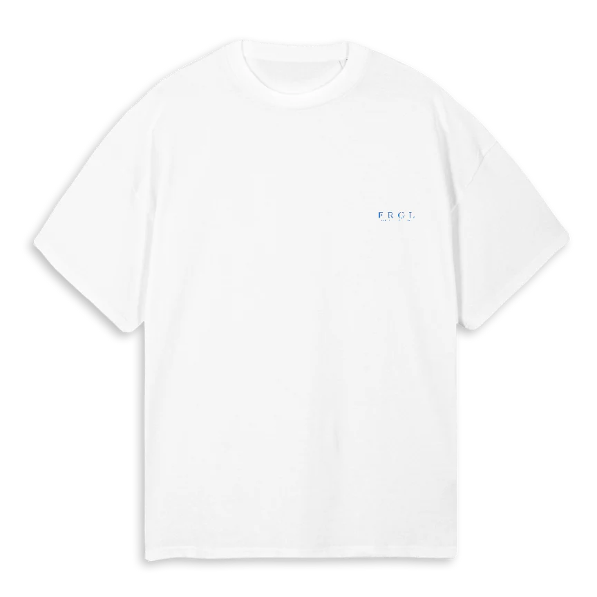 FRGL SPR White Oversized Tee.