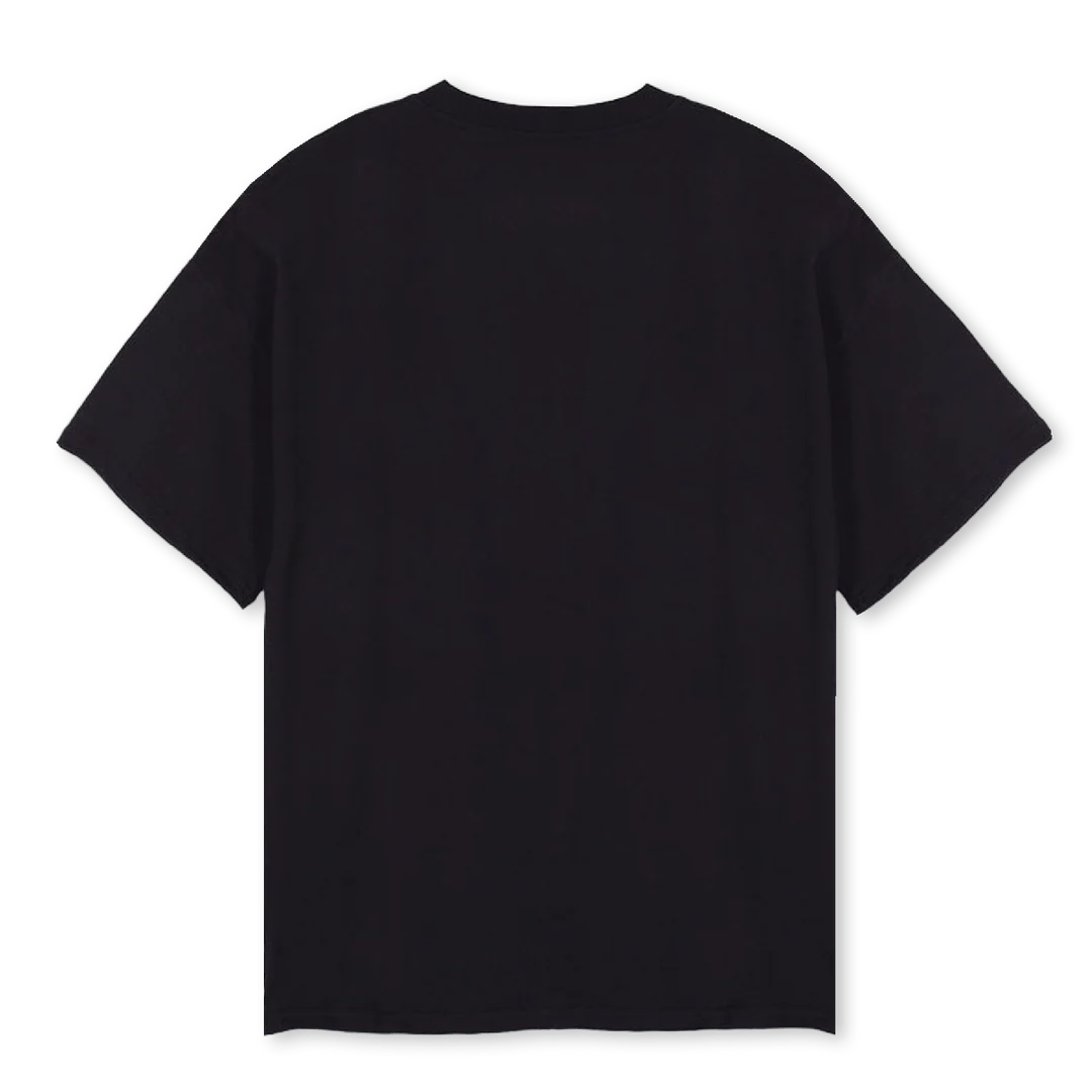 FRONTLOGO BL Black Oversized Tee. - Image 2