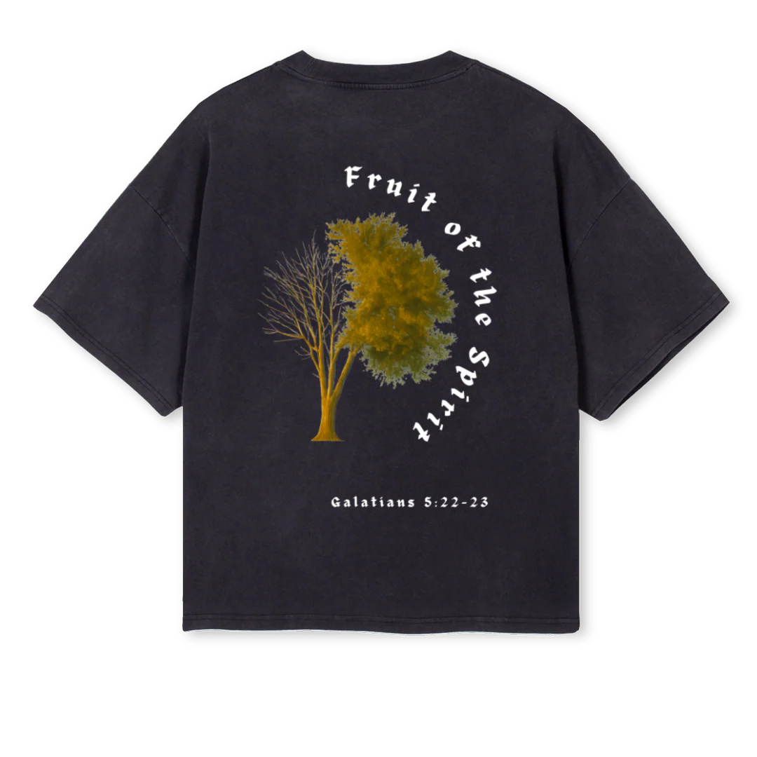 FRUI Vintage Black Oversized Boxy Tee. - Image 2