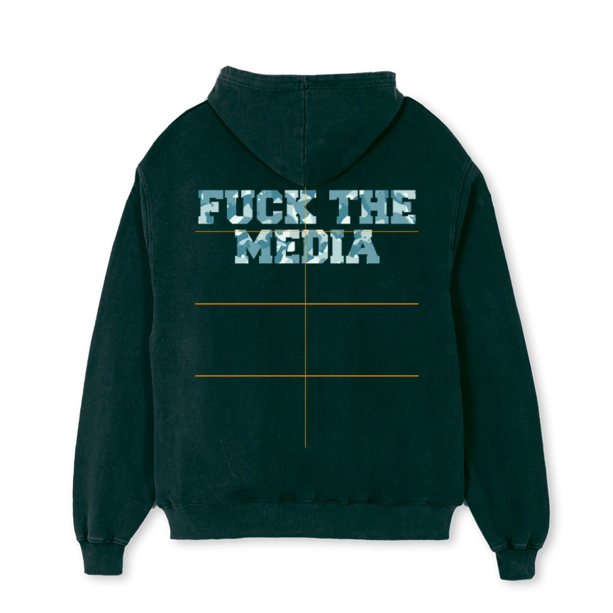 FUCKTHEMEDIAMCPVP Wild Green Oversized Hoodie. - Image 2